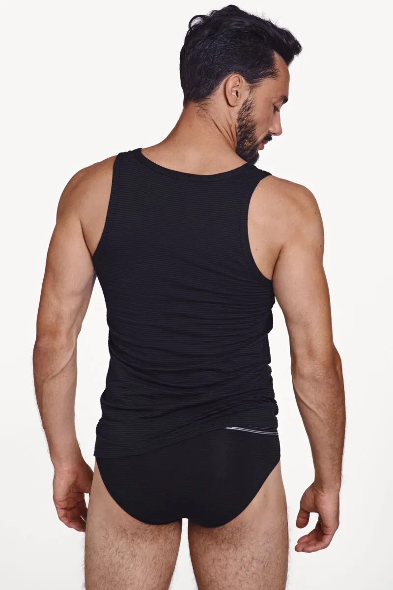 031006 ZEUS Men Undershirt - Black