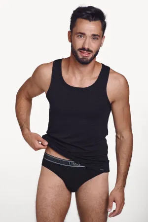031006 ZEUS Men Undershirt - Black