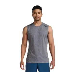 2XU Motion Tank Harbour Men's Running T-Shirt (Mist/Black)