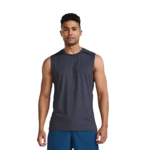 2XU Motion Tank India Men's Running T-Shirt (Ink/Black)