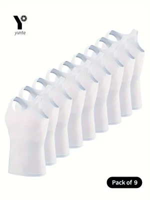 9pcs Men's Athletic Tank Tops