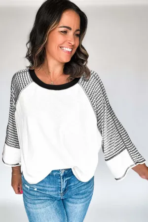 A FINE LINE TOP (white/black)