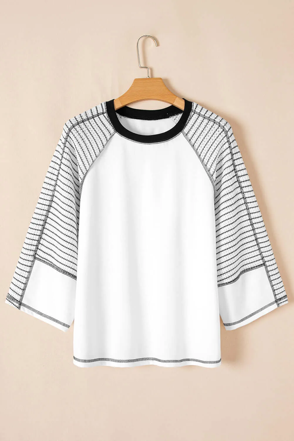 A FINE LINE TOP (white/black)