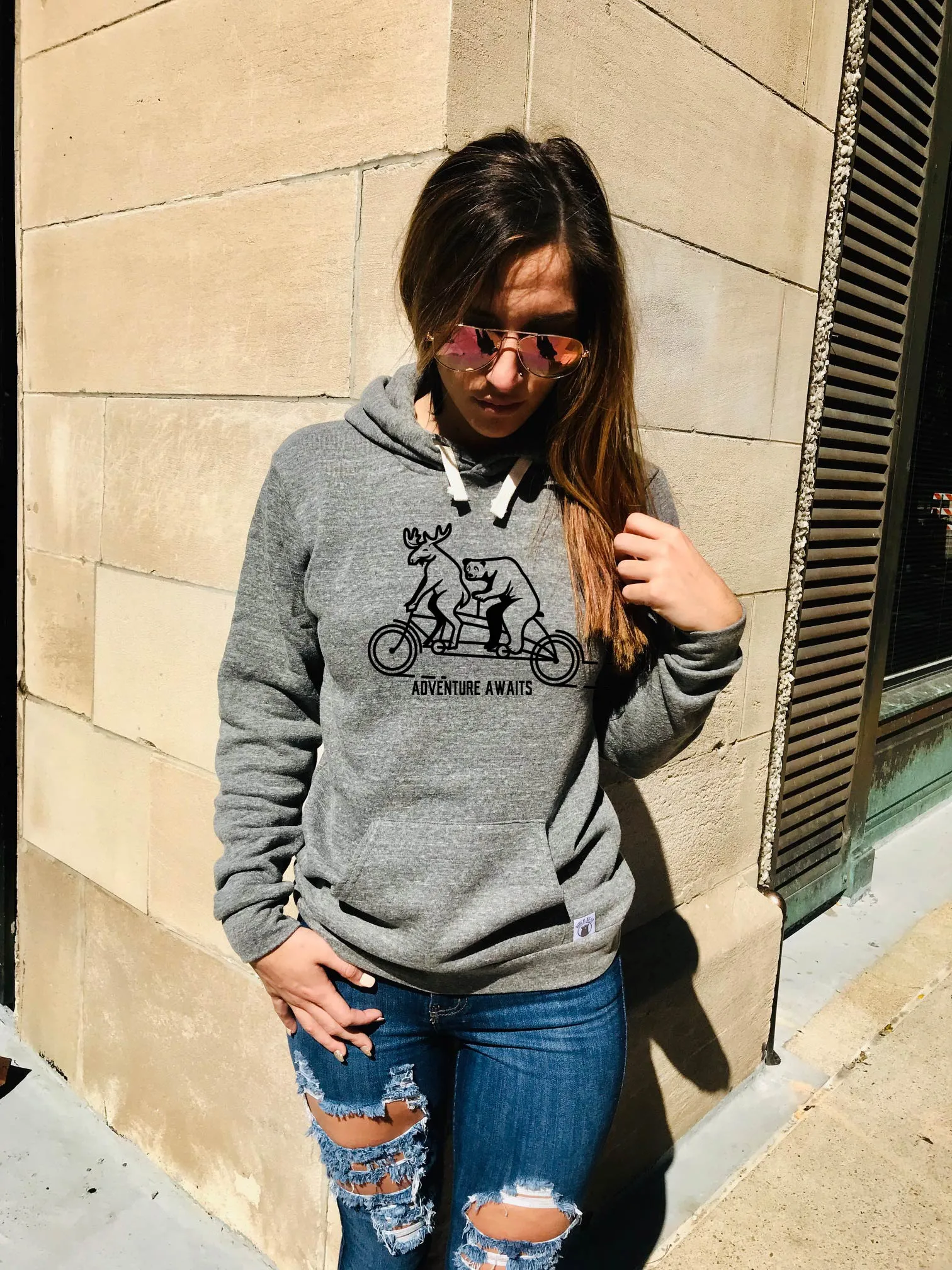 Adventure Awaits Bike Hoodie - Biking - Adventure Hoodie