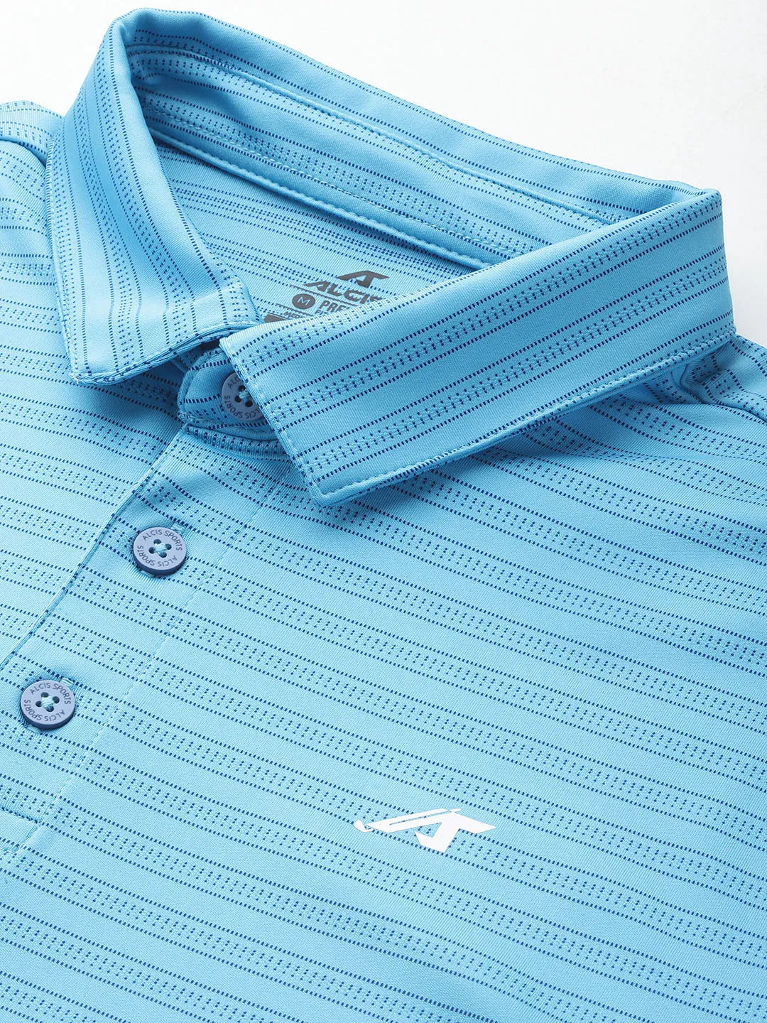 Alcis Men Printed Polo Collar Golf T-Shirt