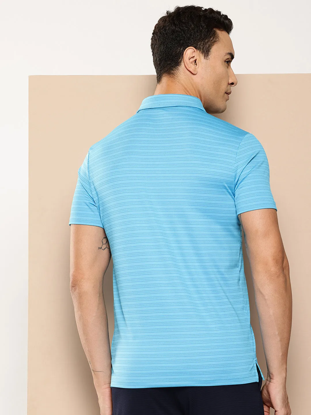 Alcis Men Printed Polo Collar Golf T-Shirt