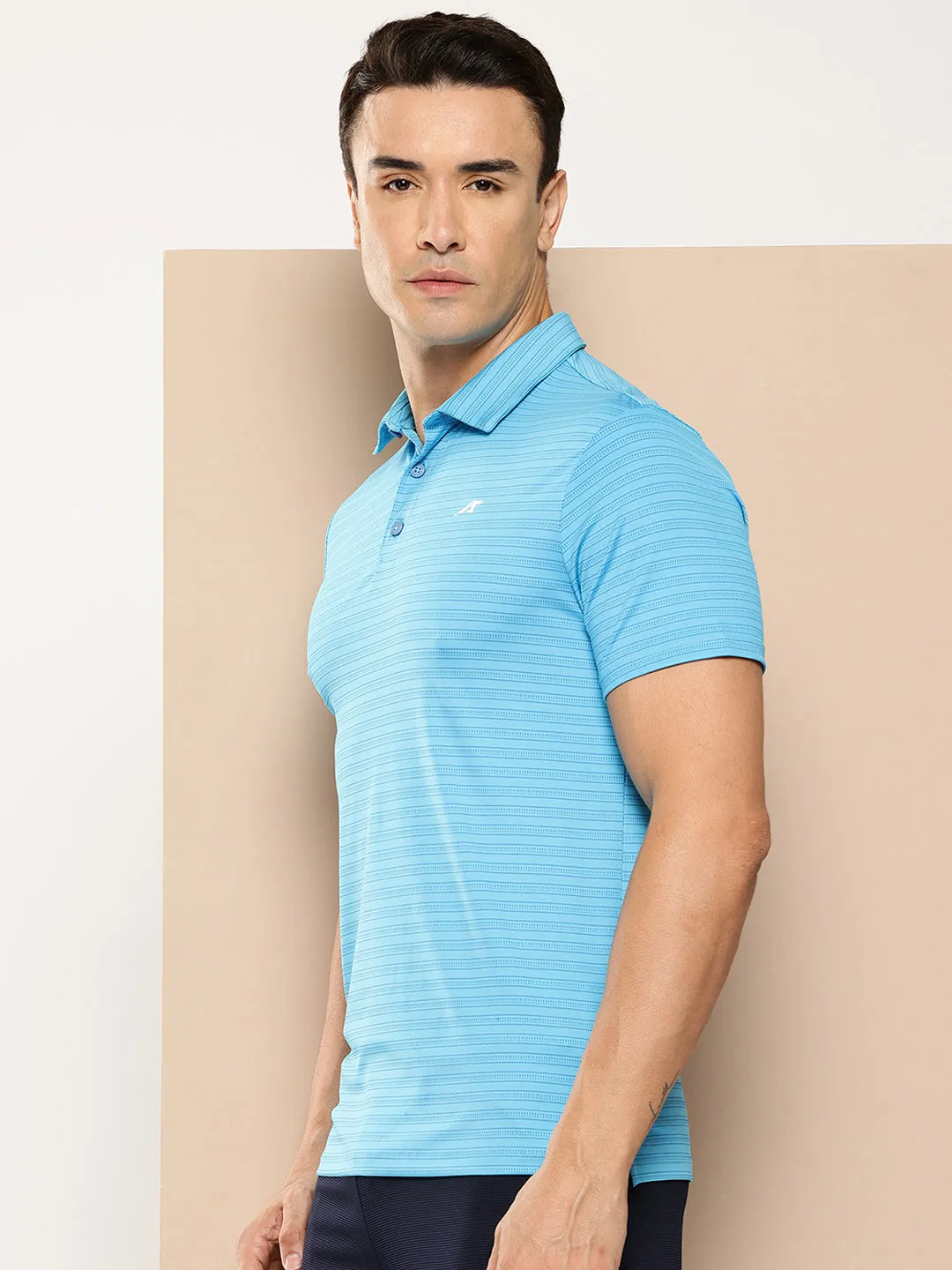 Alcis Men Printed Polo Collar Golf T-Shirt