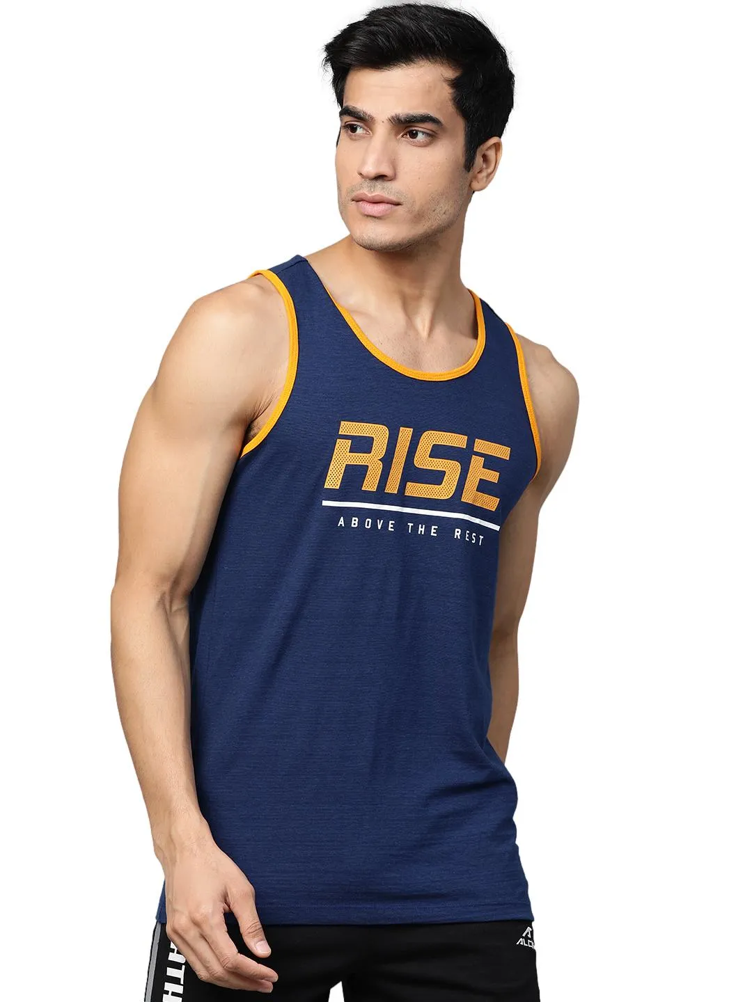 Alcis Men Solid Blue Singlet