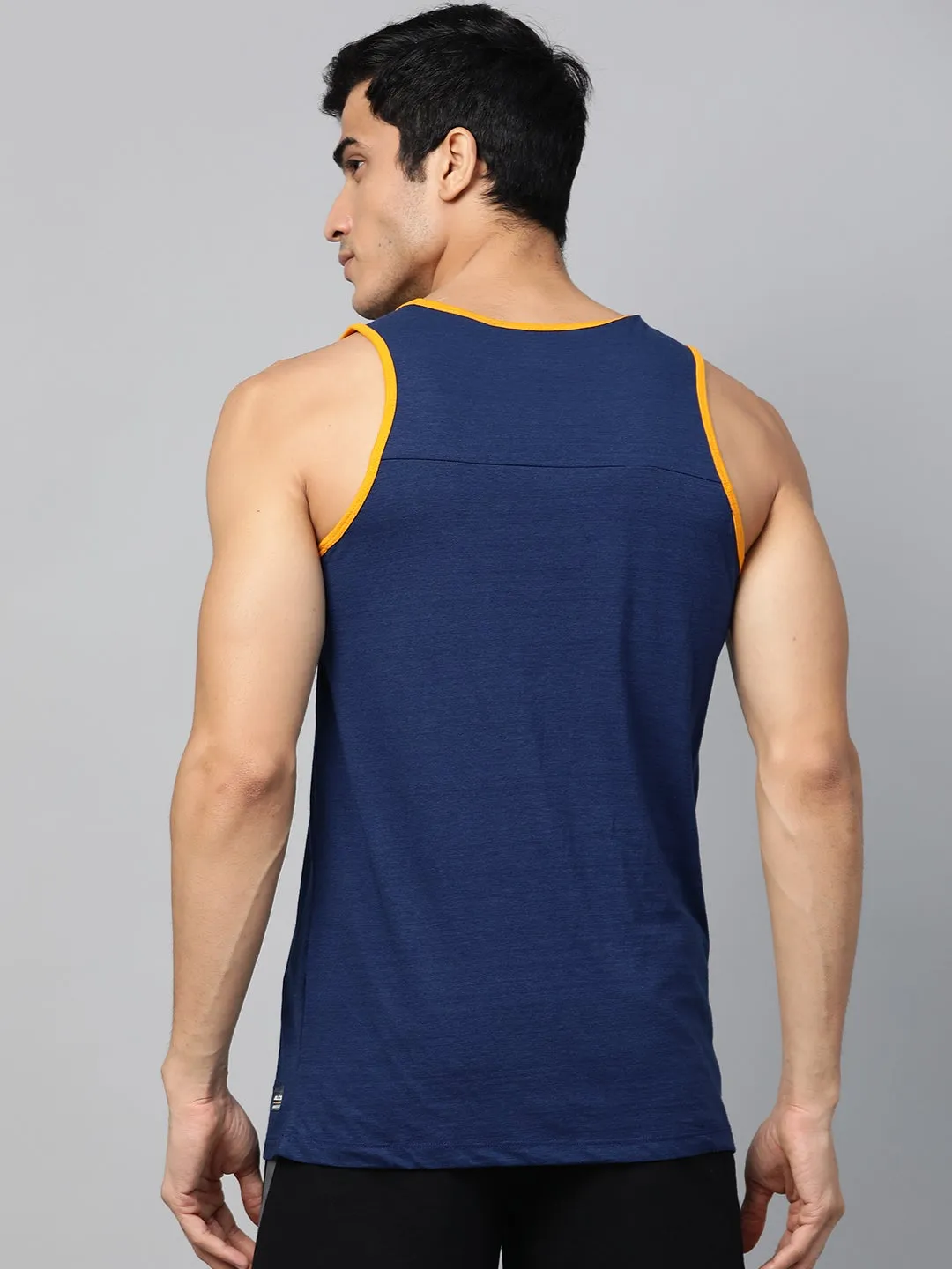 Alcis Men Solid Blue Singlet