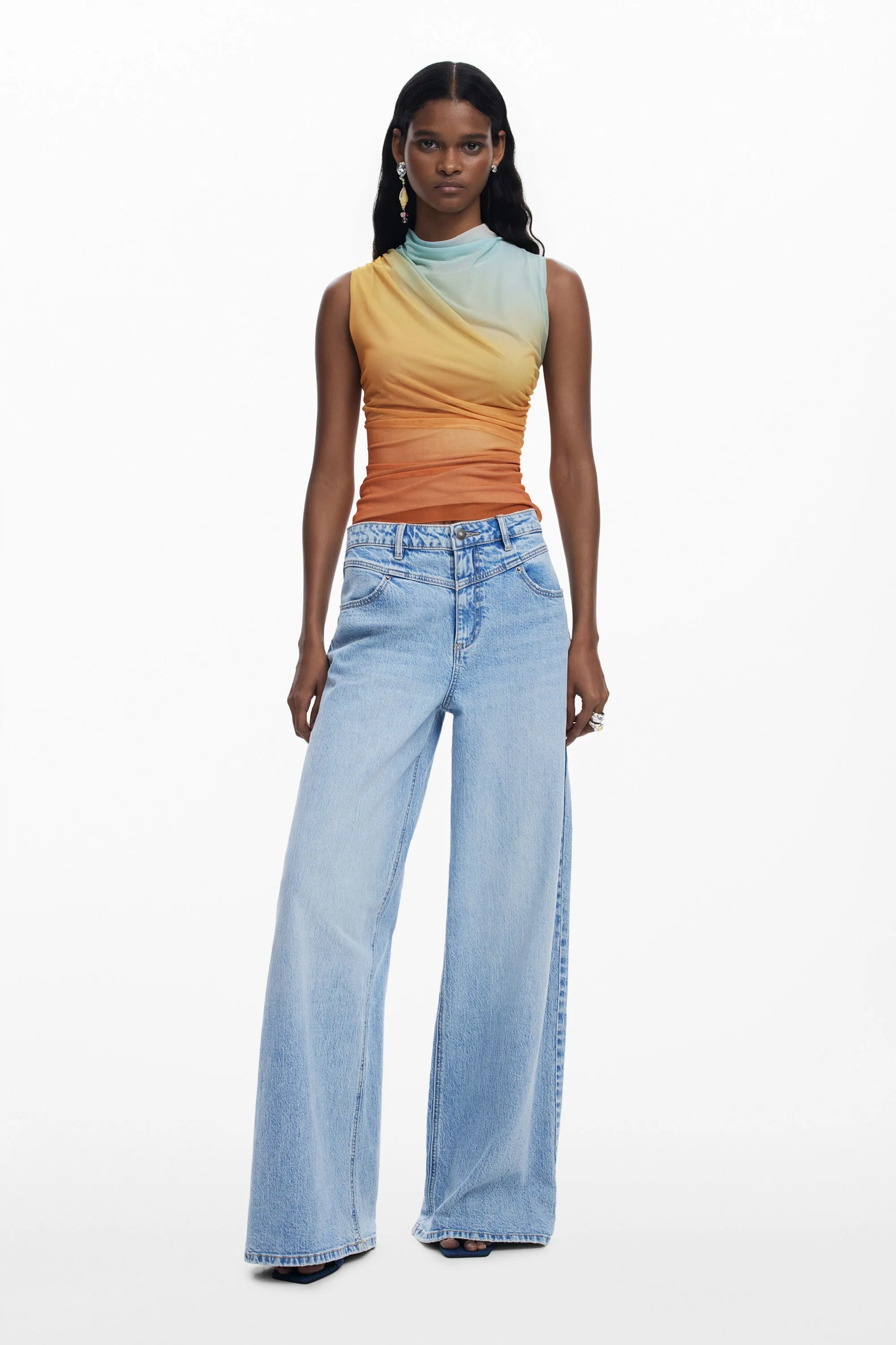 Apricot Sunset Top