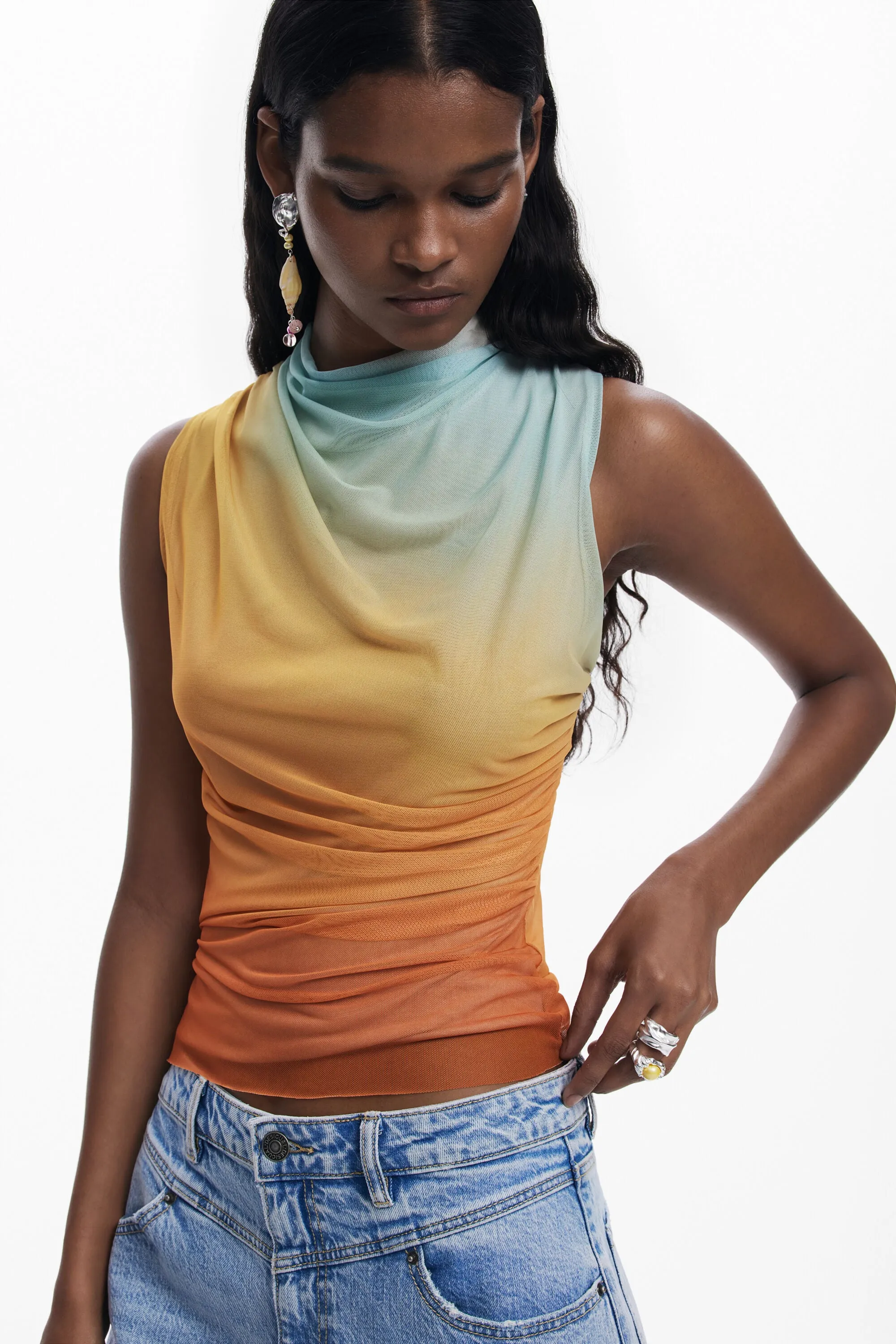 Apricot Sunset Top