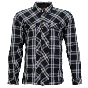 Armored Flannel Jacket in Black & White