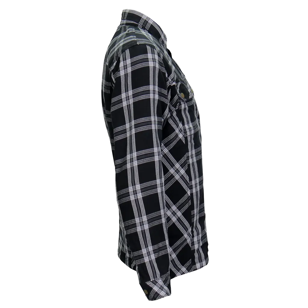 Armored Flannel Jacket in Black & White