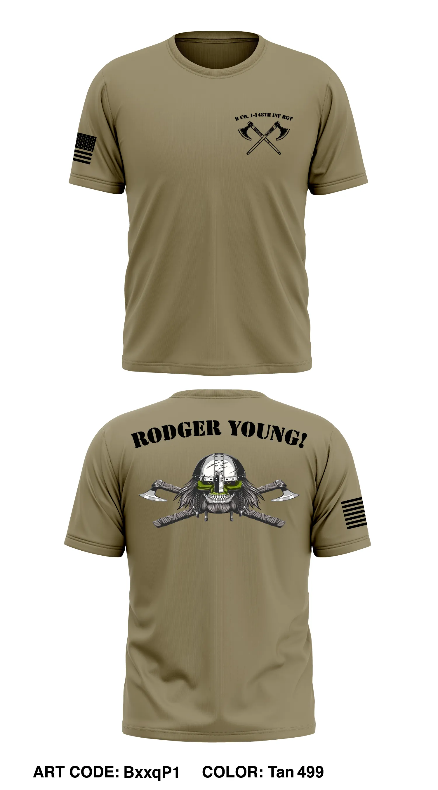 B Co, 1-148th INF RGT Store 1 Core Men's SS Performance Tee - BxxqP1
