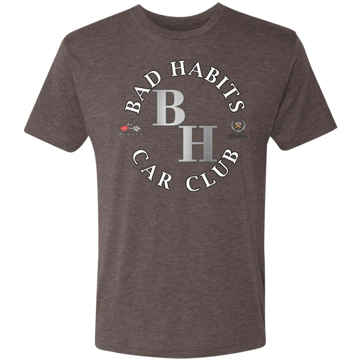 Bad Habits Car Club 2-sided print NL6010 Men's Triblend Premium T-Shirt