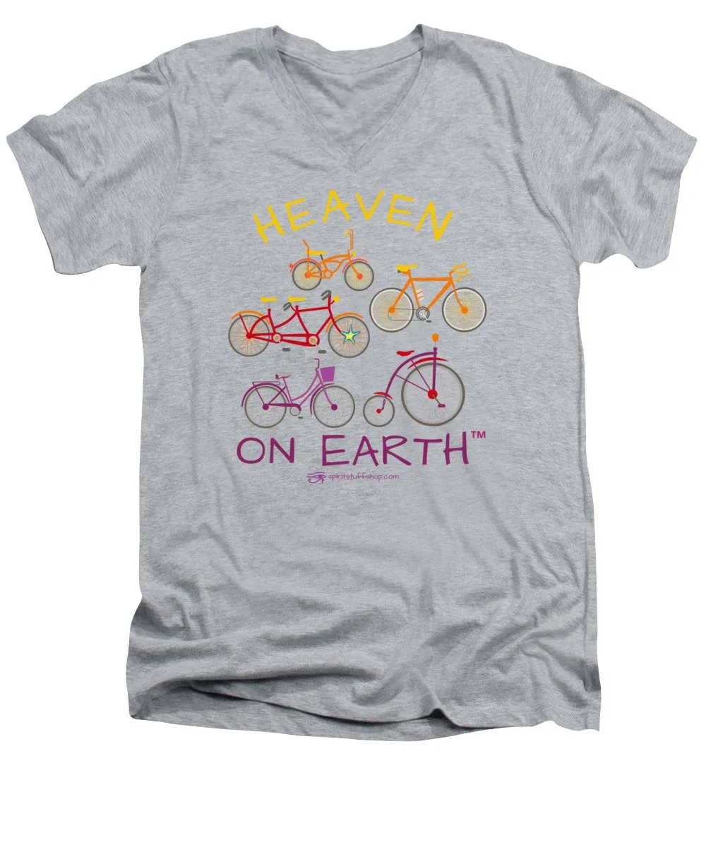 Bicycles Heaven On Earth - Men's V-Neck T-Shirt