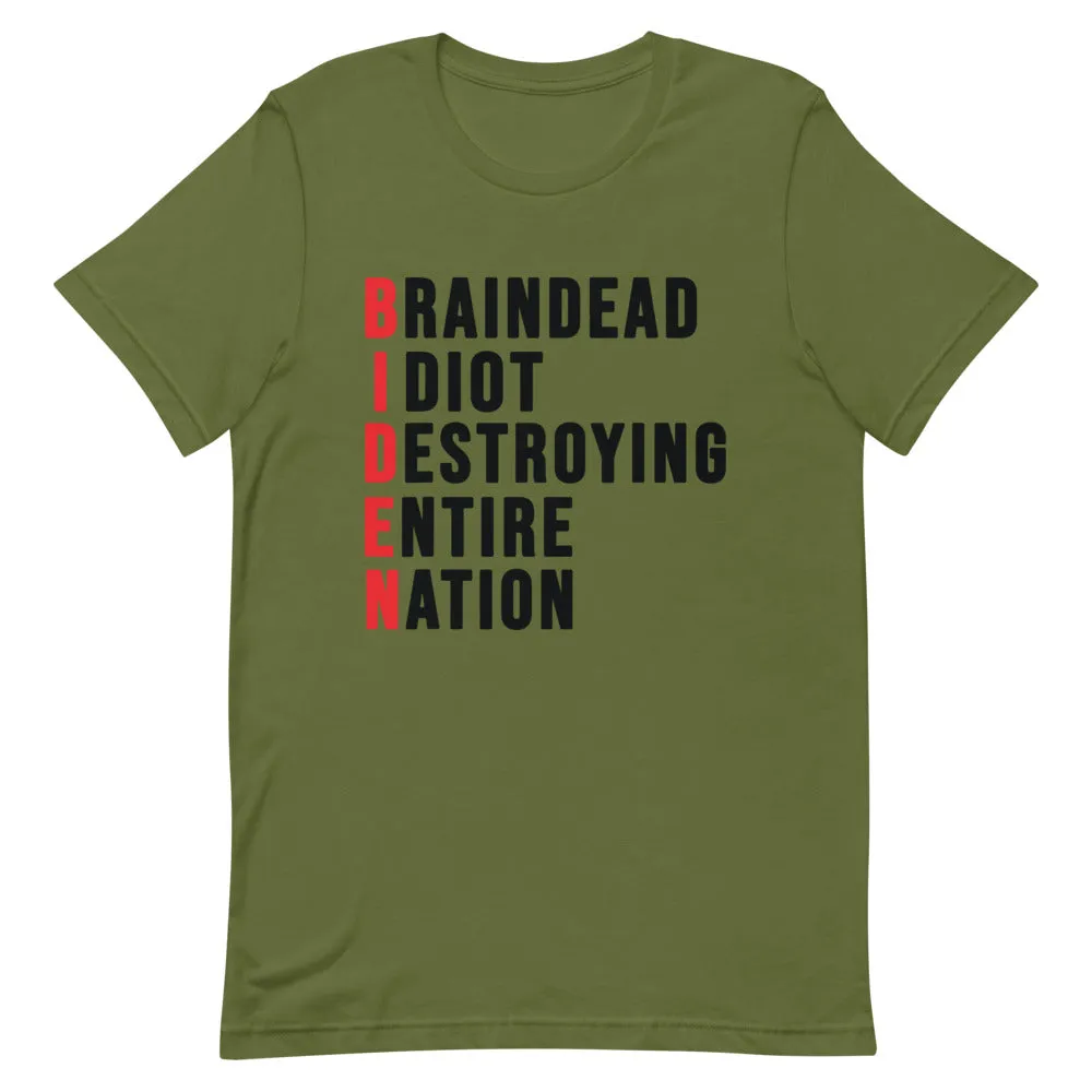Biden destroying Nation Short-Sleeve Unisex T-Shirt