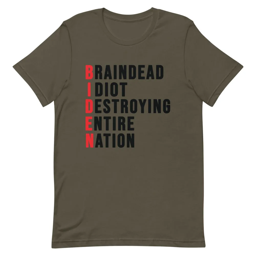 Biden destroying Nation Short-Sleeve Unisex T-Shirt