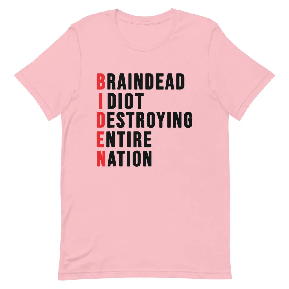 Biden destroying Nation Short-Sleeve Unisex T-Shirt