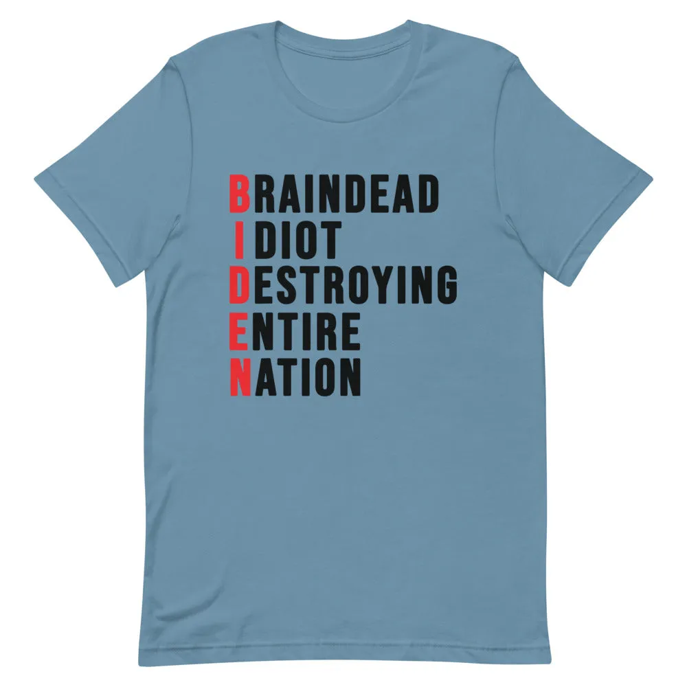 Biden destroying Nation Short-Sleeve Unisex T-Shirt