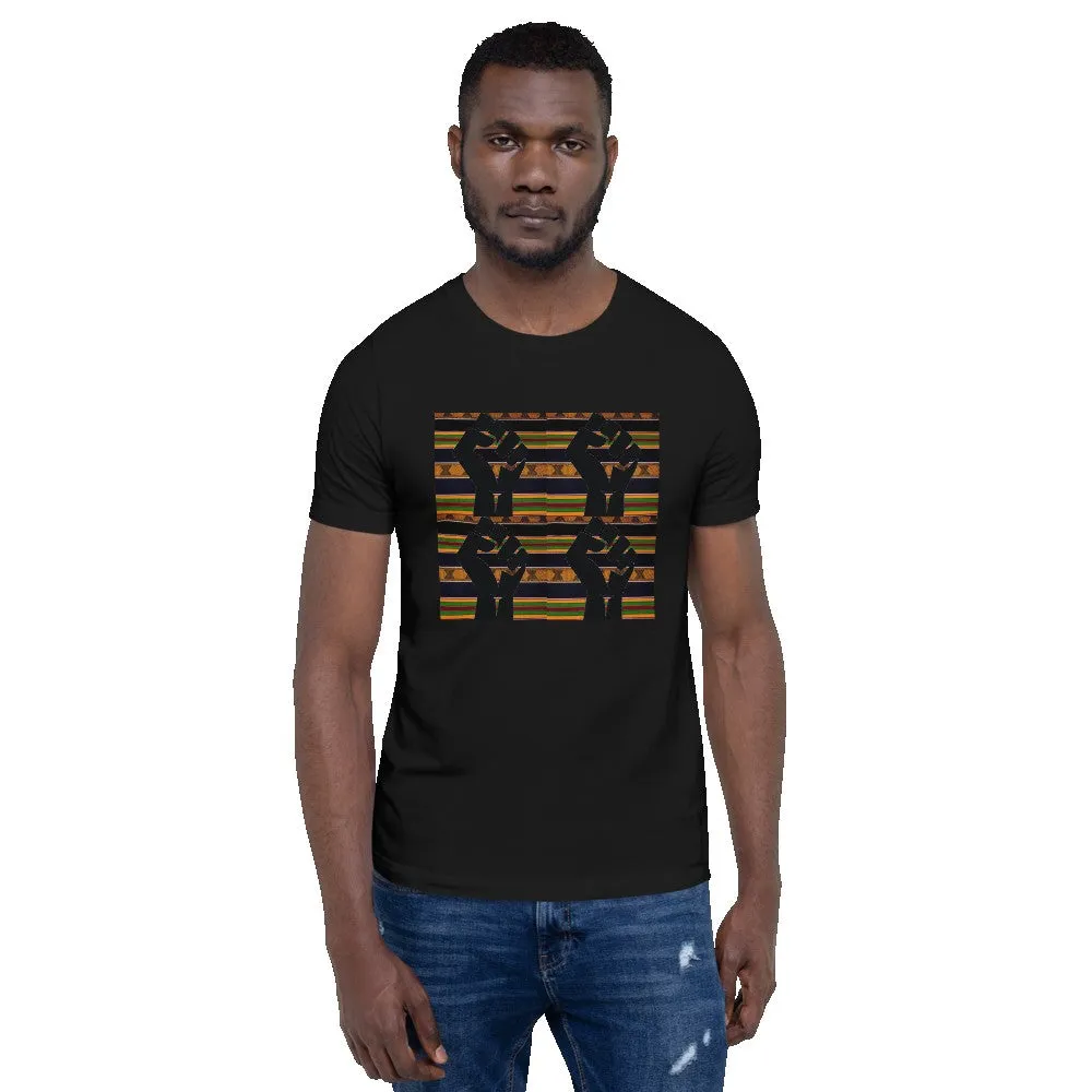 Black Power Kente Color Short-Sleeve Unisex T-Shirt