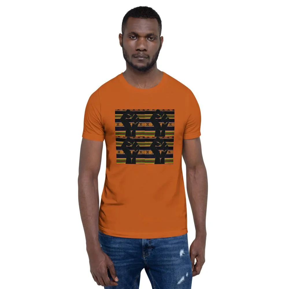 Black Power Kente Color Short-Sleeve Unisex T-Shirt