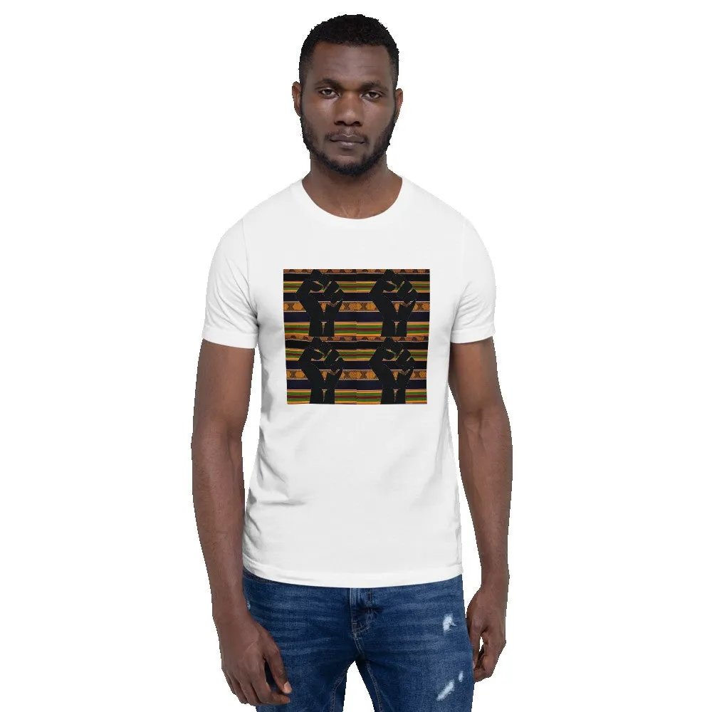 Black Power Kente Color Short-Sleeve Unisex T-Shirt