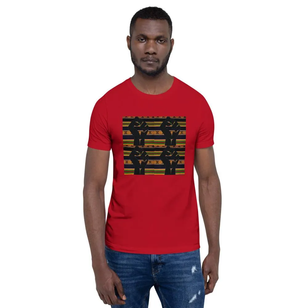 Black Power Kente Color Short-Sleeve Unisex T-Shirt