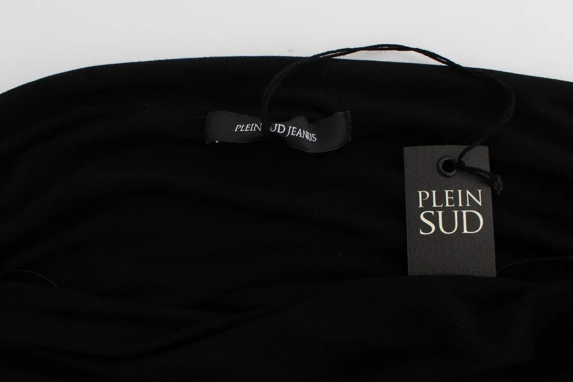 Black Stretch Bustier Top