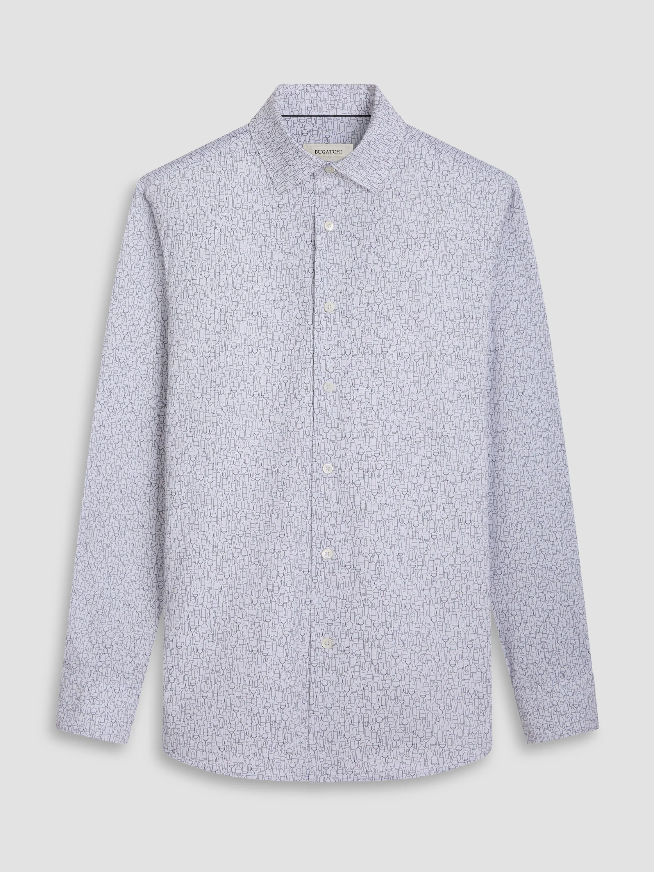 Bugatchi Ooohcotton James Long Sleeve Shirt - White