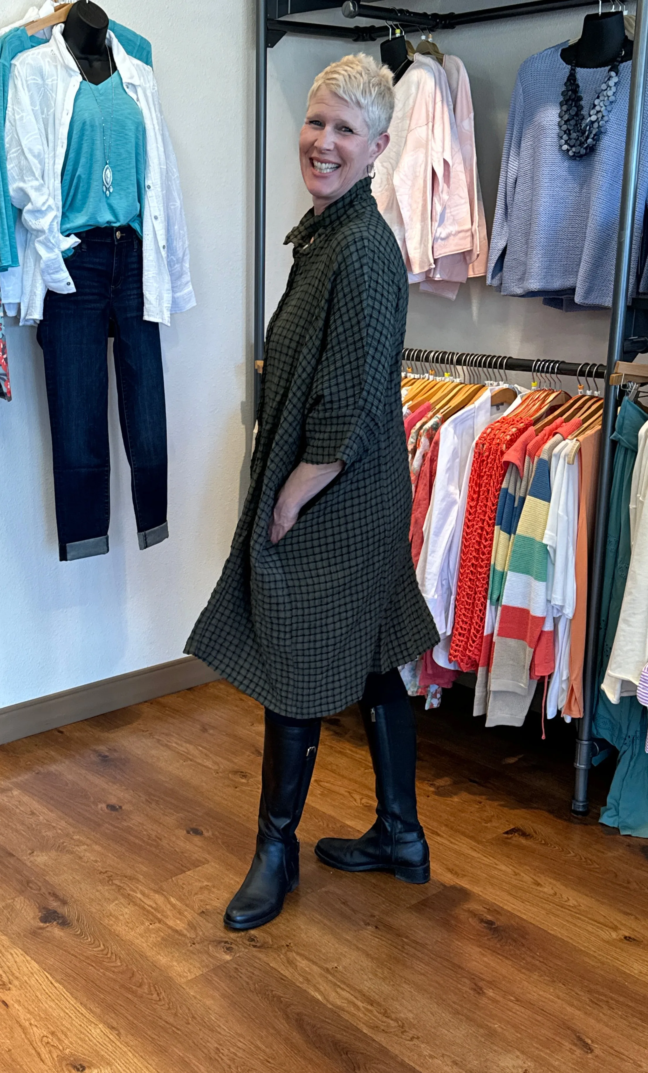 Clay Kimono Shirt Dress