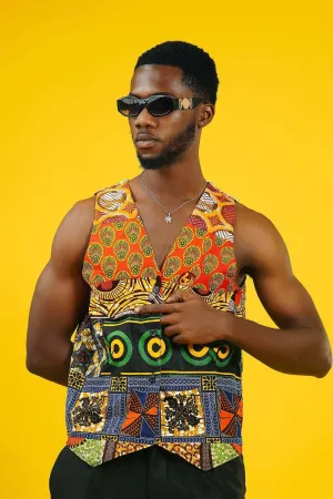 Colour Me Crazy Patchwork Reversible Waistcoat