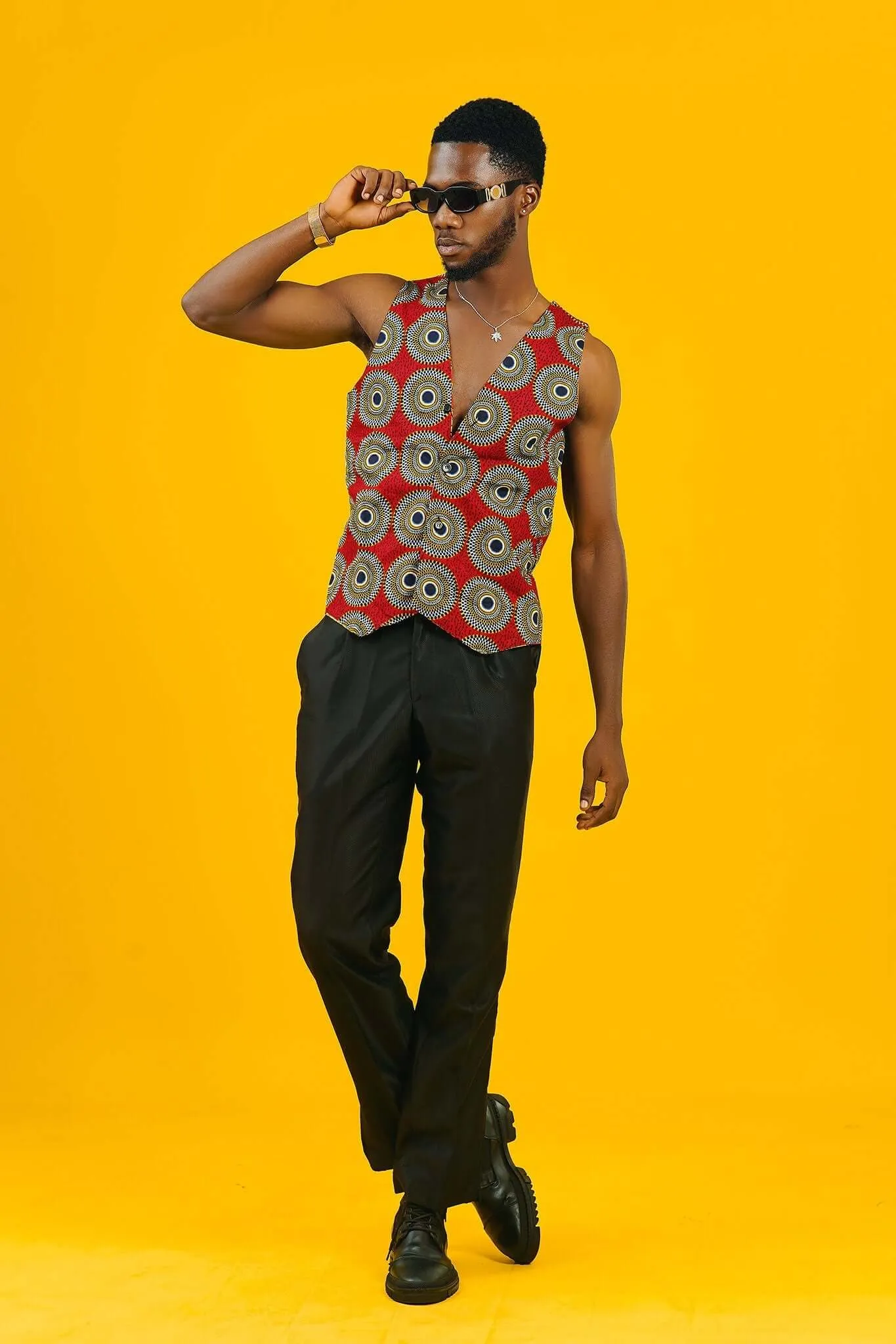 Colour Me Crazy Patchwork Reversible Waistcoat