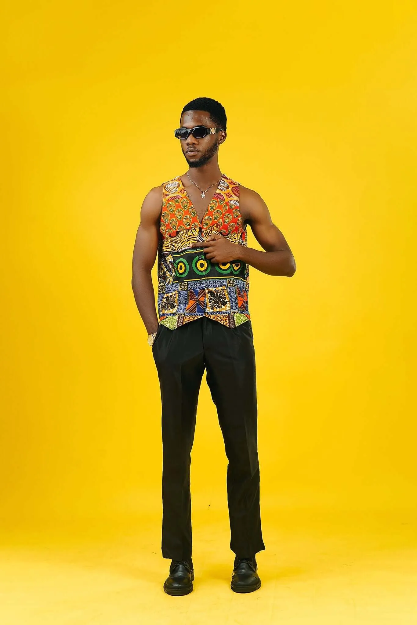 Colour Me Crazy Patchwork Reversible Waistcoat