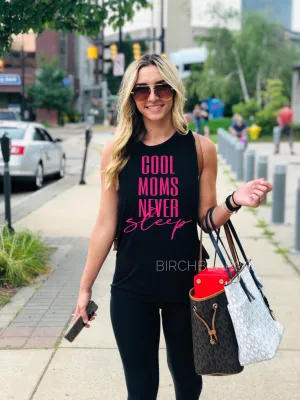 Cool Moms Never Sleep Yoga Shirt