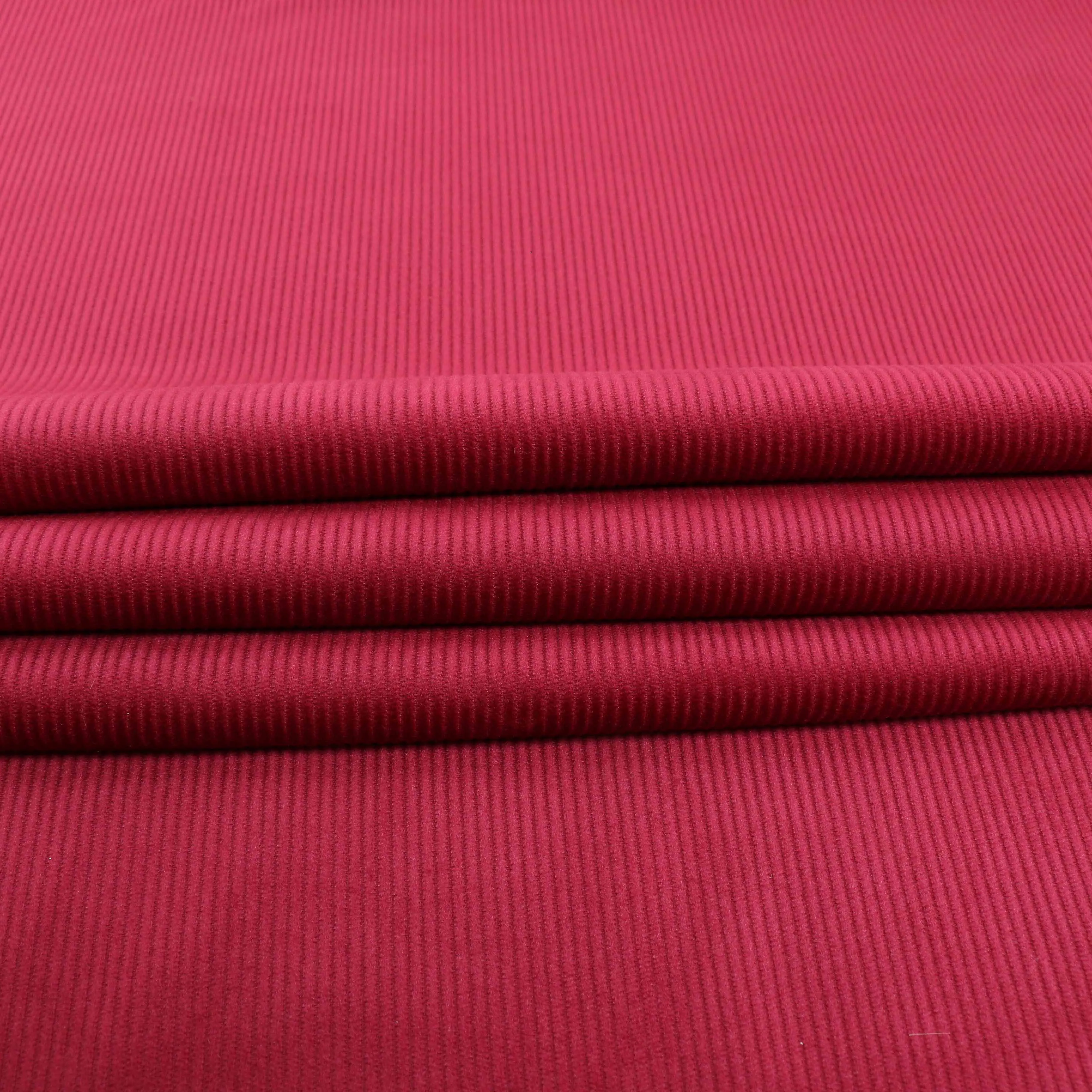 Cotton Velvet fabric - Pinky Red
