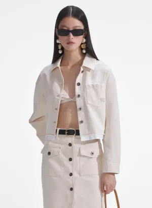 Cream Denim Jacket