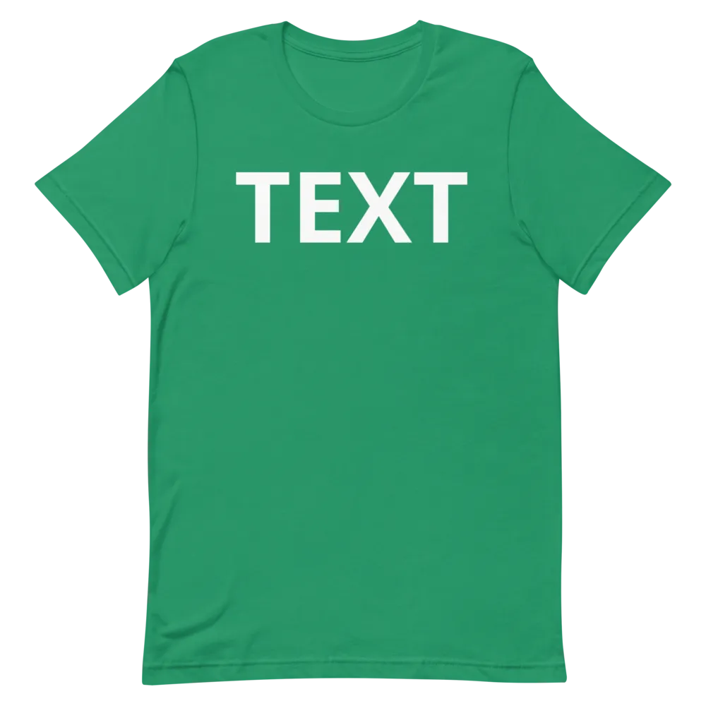 Custom Text Short-Sleeve Unisex T-Shirt