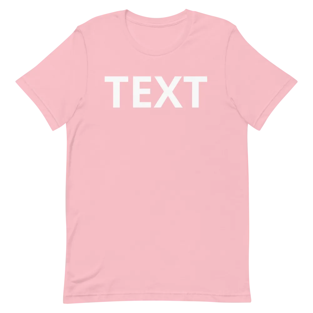 Custom Text Short-Sleeve Unisex T-Shirt