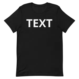 Custom Text Short-Sleeve Unisex T-Shirt
