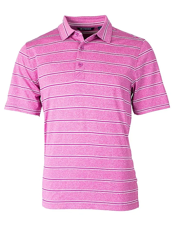 Cutter & Buck Men's Forge Heathered Stripe Stretch Polo