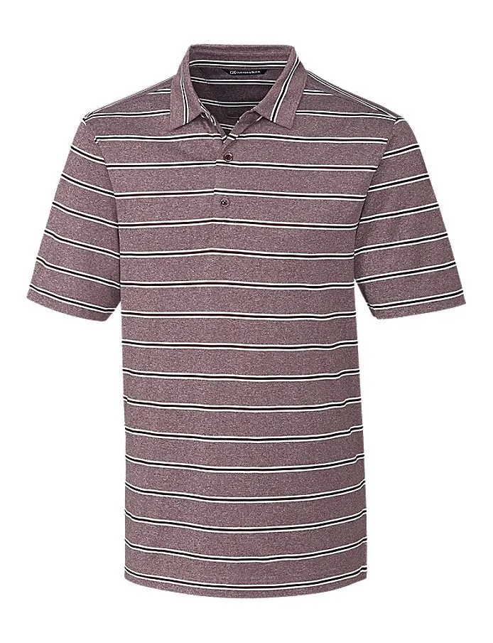 Cutter & Buck Men's Forge Heathered Stripe Stretch Polo