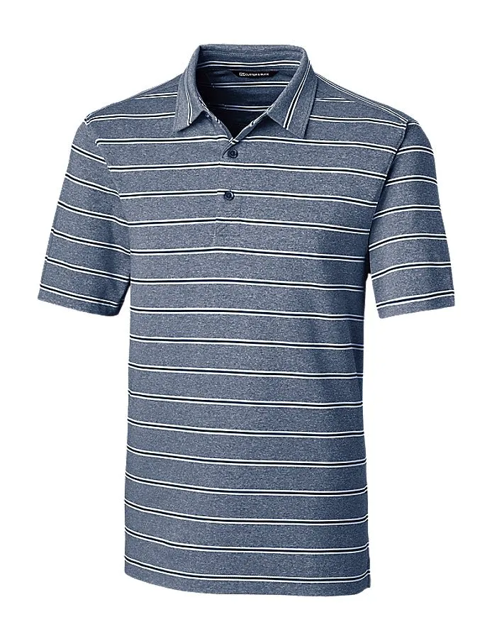 Cutter & Buck Men's Forge Heathered Stripe Stretch Polo