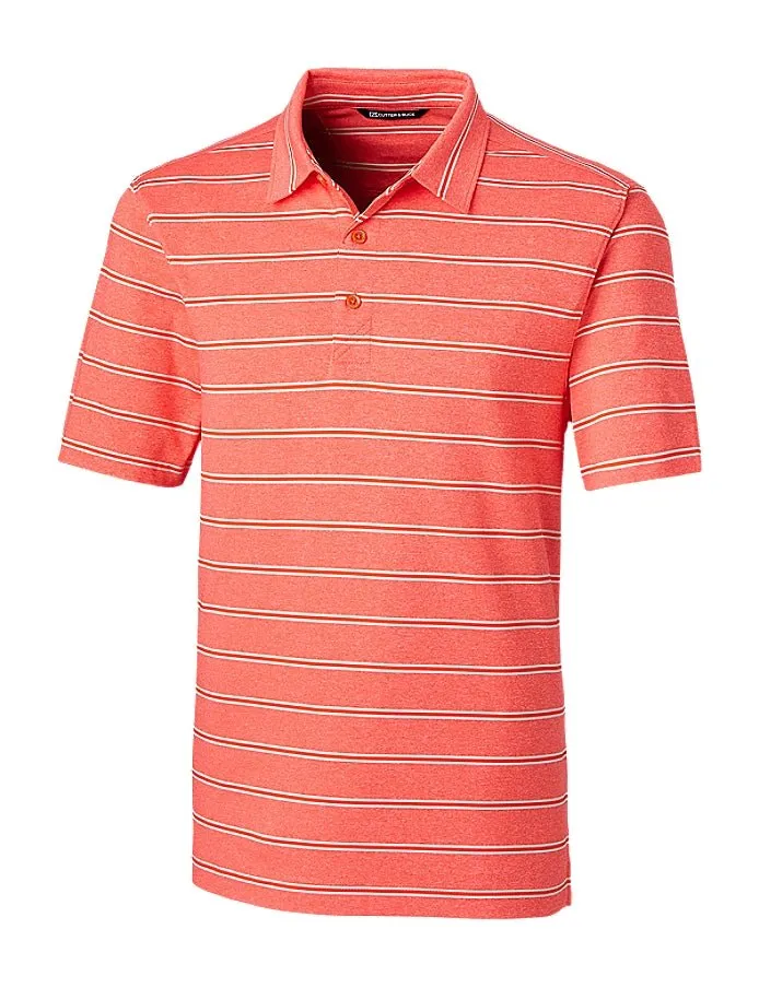 Cutter & Buck Men's Forge Heathered Stripe Stretch Polo
