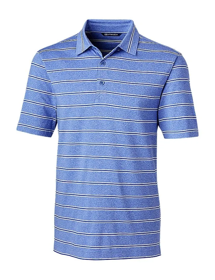 Cutter & Buck Men's Forge Heathered Stripe Stretch Polo
