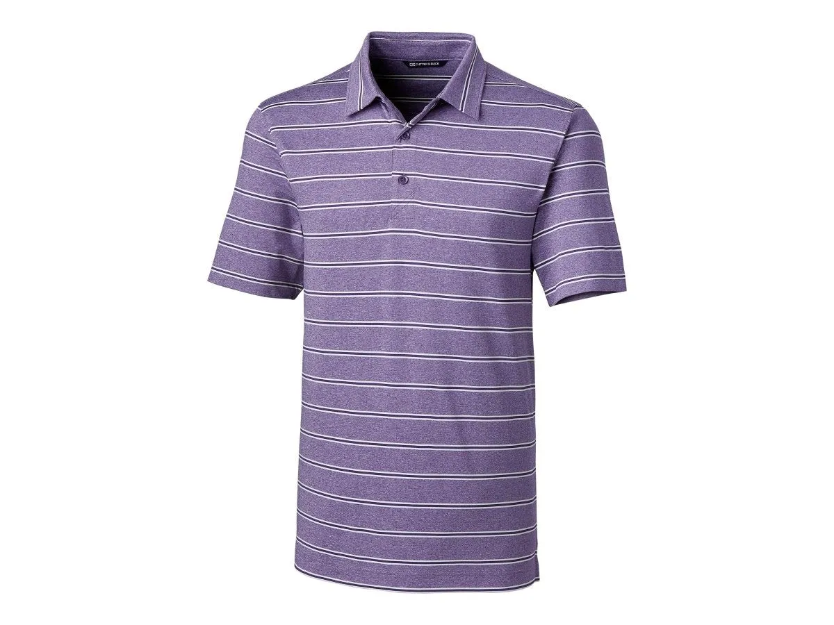Cutter & Buck Men's Forge Heathered Stripe Stretch Polo