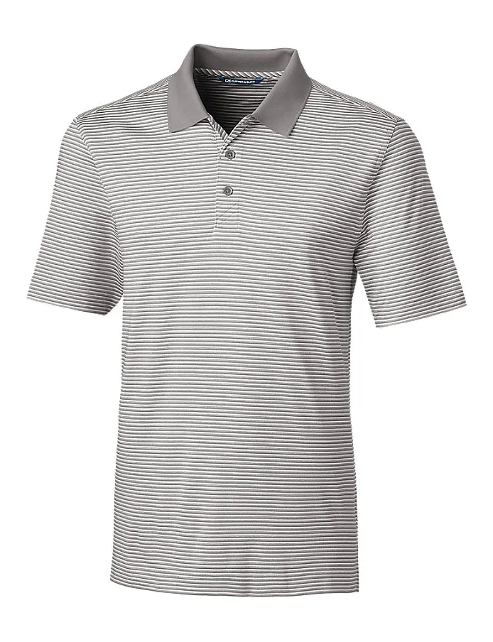 Cutter & Buck Men's Forge Tonal Stripe Stretch Polo