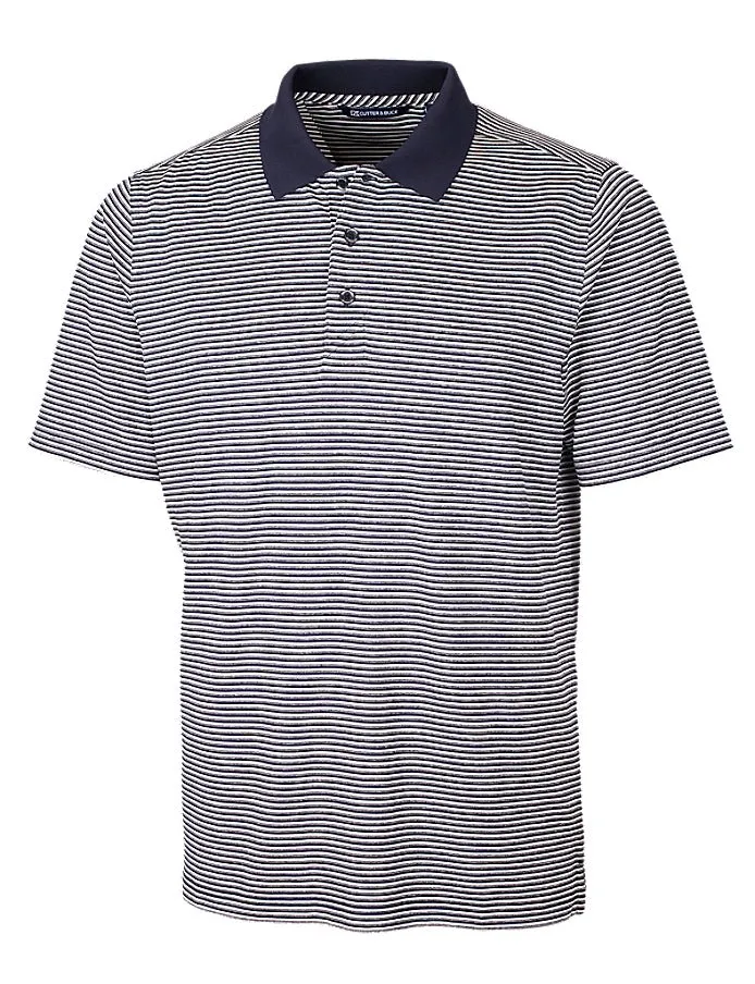 Cutter & Buck Men's Forge Tonal Stripe Stretch Polo