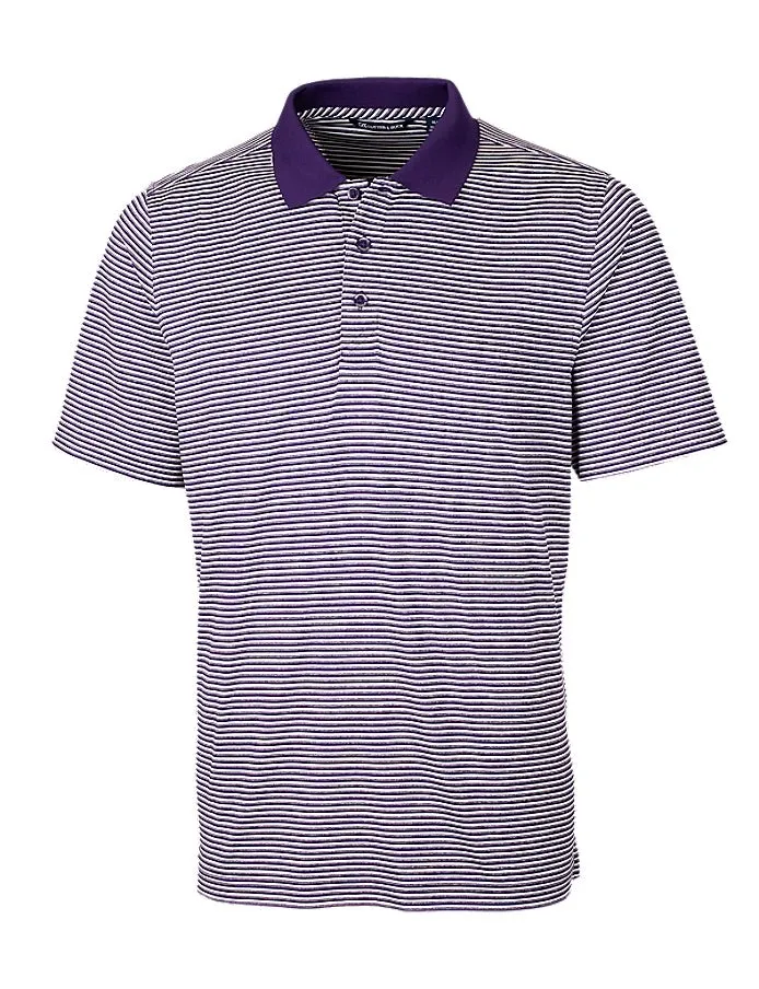Cutter & Buck Men's Forge Tonal Stripe Stretch Polo