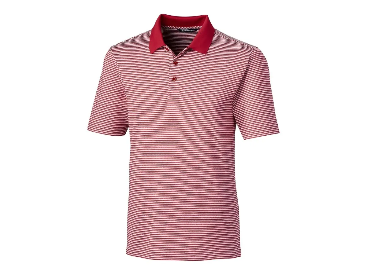 Cutter & Buck Men's Forge Tonal Stripe Stretch Polo